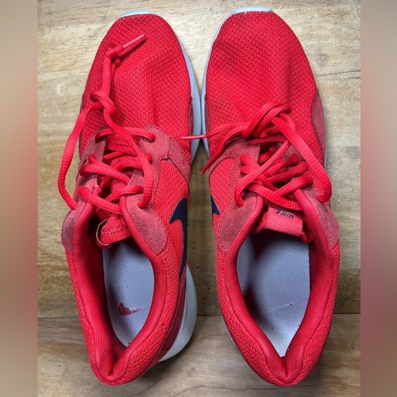 Nike Kaishi Suede Mens Size 10.5 Running Shoes Sneakers Red Black 654473-600 - Picture 6 of 8